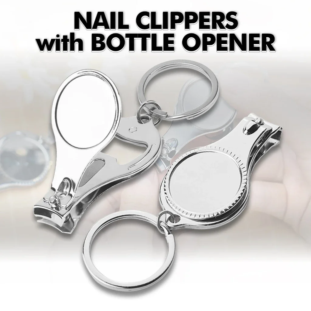 

5pcs Personalized Bottle Opener Nail Cutters Key Rings Customized Nail Clippers Wedding Party Supplies Custom Favors Gift