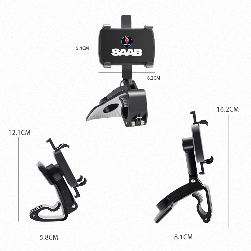 Car Mobile Phone Holder Sun Visor Dashboard GPS Bracket For SAAB Scania 93 95 9000 900 9-4X 9-7X 9-2X 9-X 600 99 Monster GT750