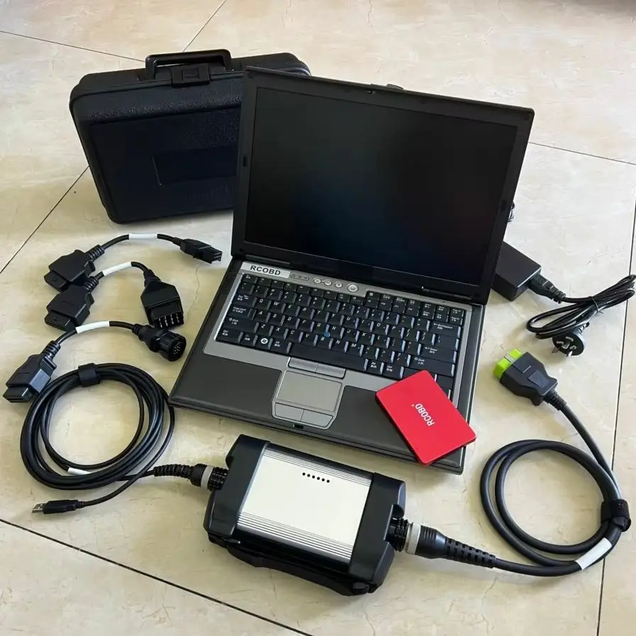 

88890300 Программное обеспечение VOCOM PTT 2,8–15 дюймов D630 Компьютер 4G Автоматический диагностический сканер Экскаватор Сверхмощный грузовик для Vo.lvo USB Connect