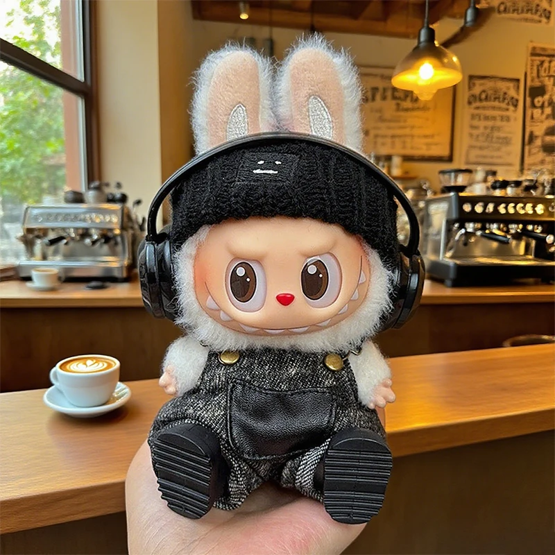 かわいいぬいぐるみ服トレンドストリートファッションサスペンダーパンツラブブ人形ドレスアップセット DIY 衣装アクセサリーギフト