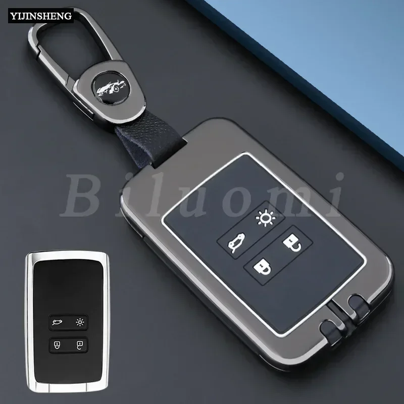 

Zinc Alloy +Silicone Car Key Case Cover for Renault Scenic Sandero Espace Clio Captur Kangoo Laguna Kadjar Megane Koleos QM5 QM6