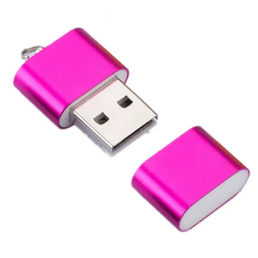 Mini lector de tarjetas Micro USB de alta velocidad, aleación de aluminio, Mini lector de tarjetas TF para computadora portátil, nuevo