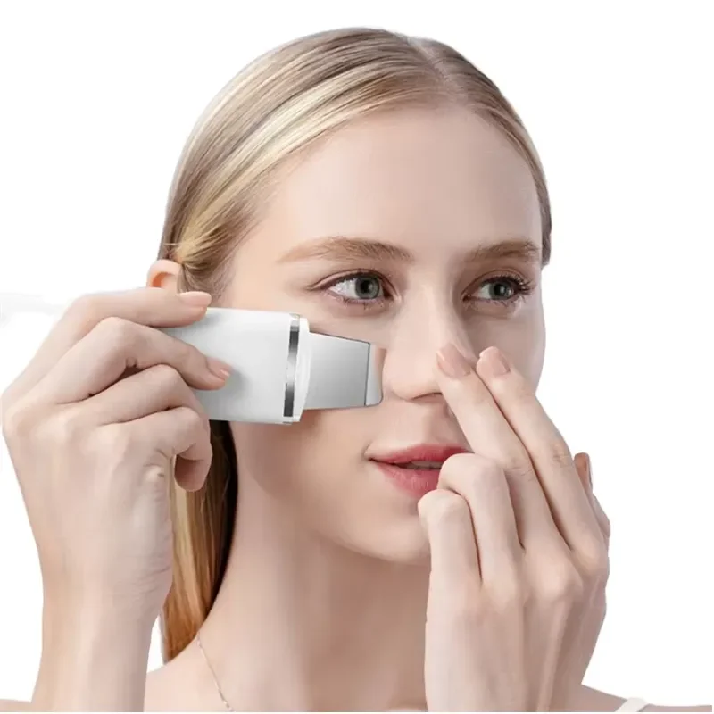 OEM Ultrasonic Facial Scrubber Spatula for Deep Cleansing Blackhead & Care Device