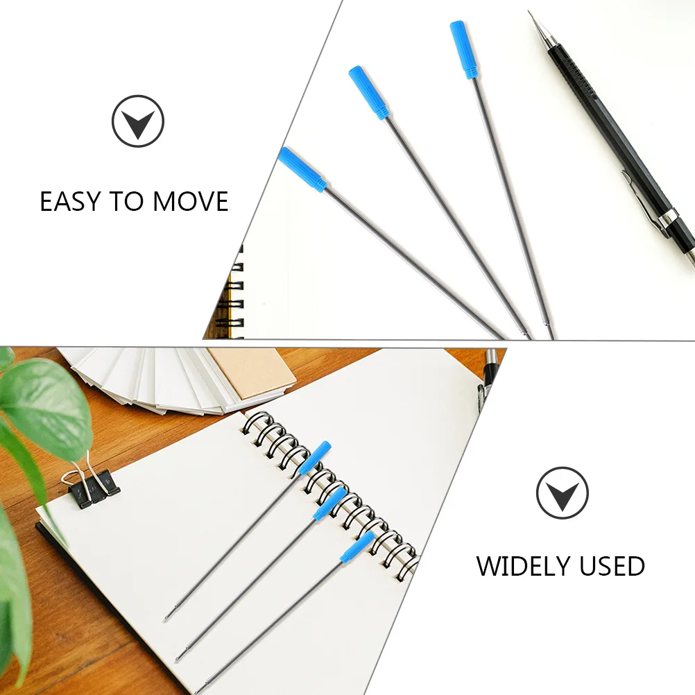 

25 Pcs Medium Replaceable Refill Office Refillable Universal Ballpoint Pen Refills