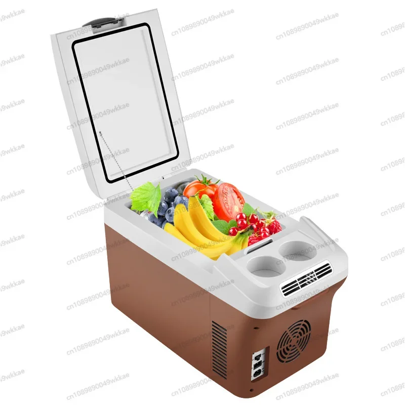 

15L Portable Car & Home Use Refrigerator Cooling and Heating Fridge Beverage Cooler Refrigerated Fresh Stogare 12V/ 24V/ 220V