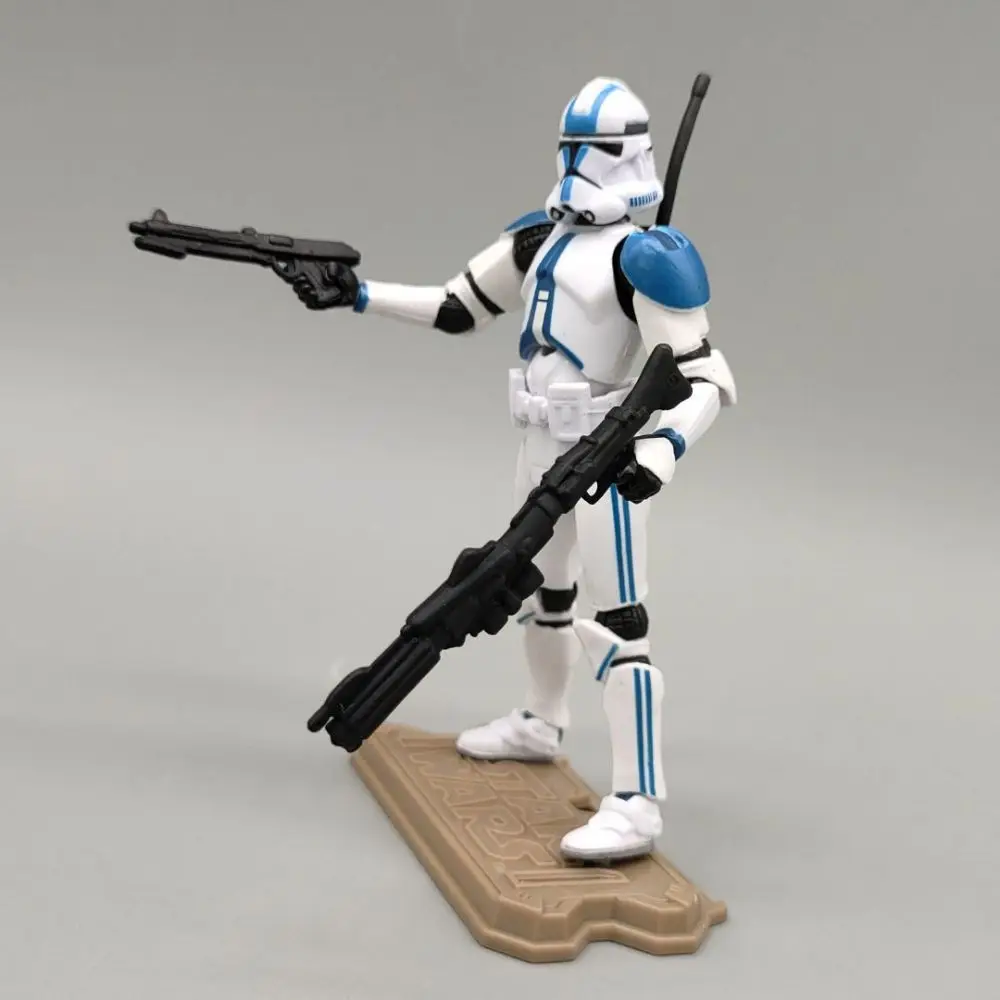 Star Wars Republic 1:18 Scale 501st Legion Action Figure Blue White Soldier Clone Trooper 3.75 inch Anime Model Desktop Ornament