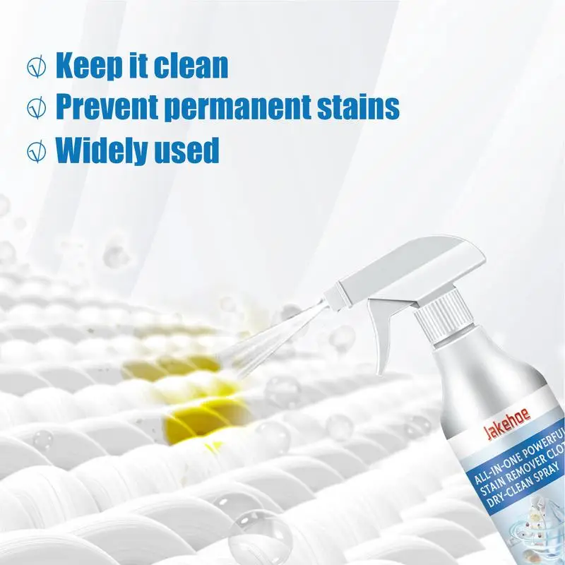 Clothing Stain Remover No-Wash All In 1 Powerful Stain Remover Clothes Dry Spray 120ml Spot Remover Fabric Stain Remover For