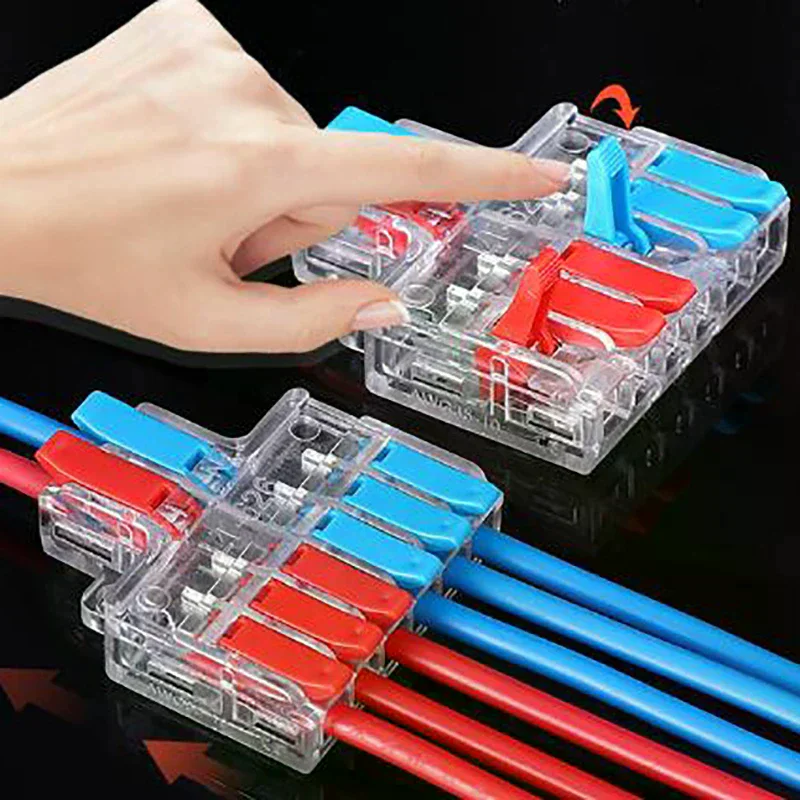 High Quality Quick Splitter 2 in 4/6 Out Wire Connector Universal Wiring Cable Connector for Daily Life & Work Needs