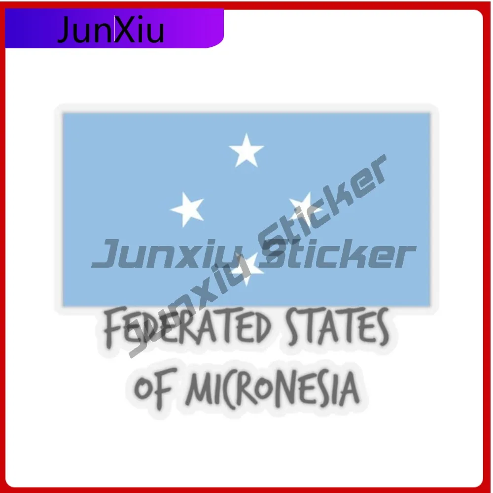 

Micronesia Flag Travel Sticker Federated States Of Micronesia Pacific Island Sticker Waterproof Decals Styling Accessories Pvc