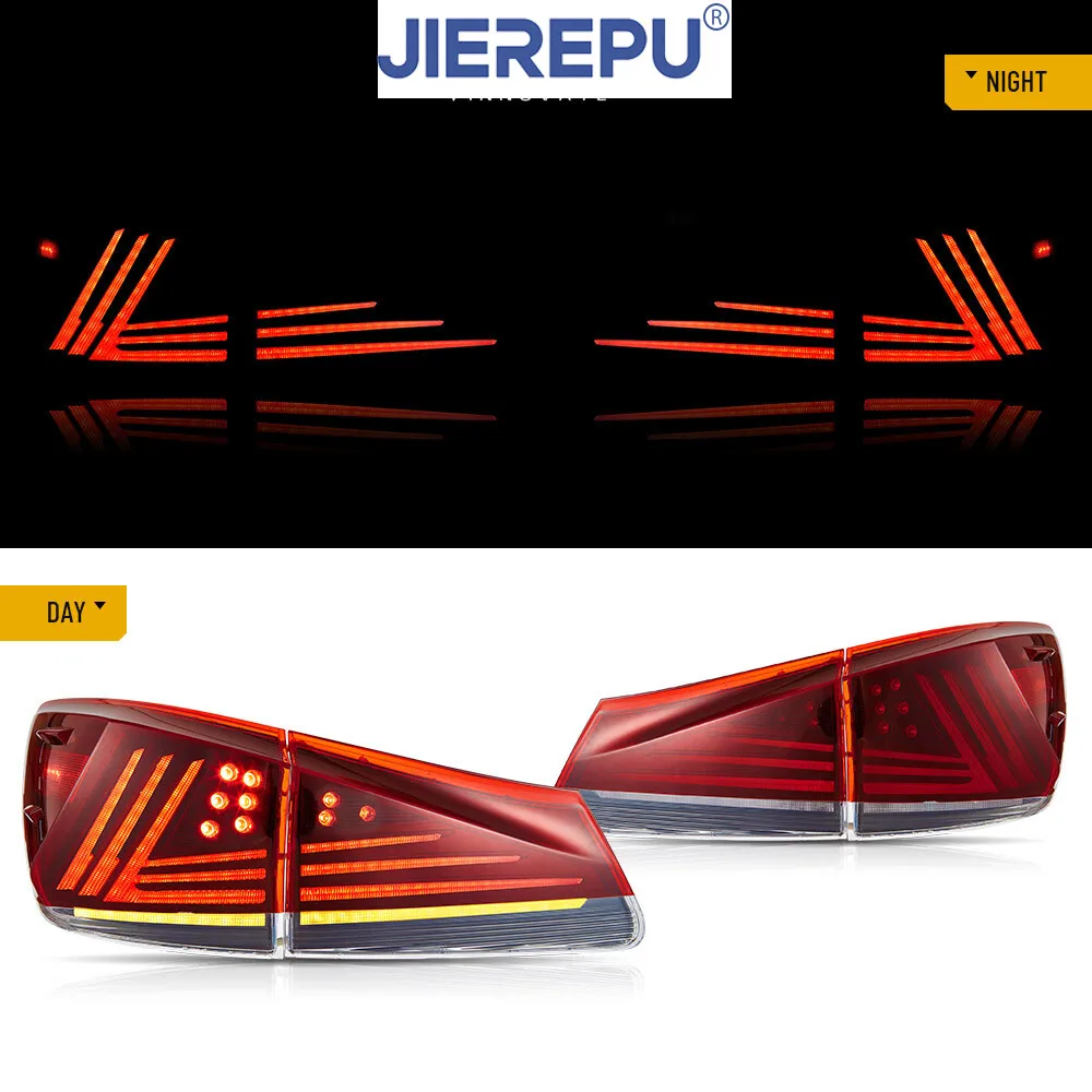 

1 комплект, полностью светодиодные задние фонари в сборе для 2006-2013 Lexus IS250 350 ISF, задние фонари, анимационные левые и правые автомобильные фары, аксессуары