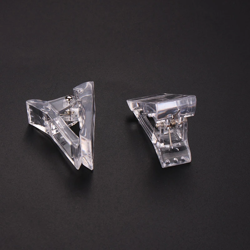 الاكريليك مسمار كليب هلام شفاف سريعة بناء الأظافر نصائح كليب أظافر تمديد الأشعة فوق البنفسجية Clamps بها بنفسك المشابك مانيكير كليب