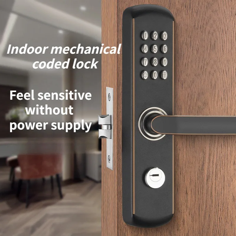 Stainless Steel Mechanical Code Lock Particle Button Combination Keyboard Waterproof And Tamper-proof Security Door Lock