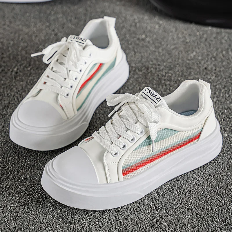 

Trendy Bestseller Breathable Height-increasing Flat-bottom Low-top New Multi-color Versatile Sporty Men's Fashion Casual Shoe