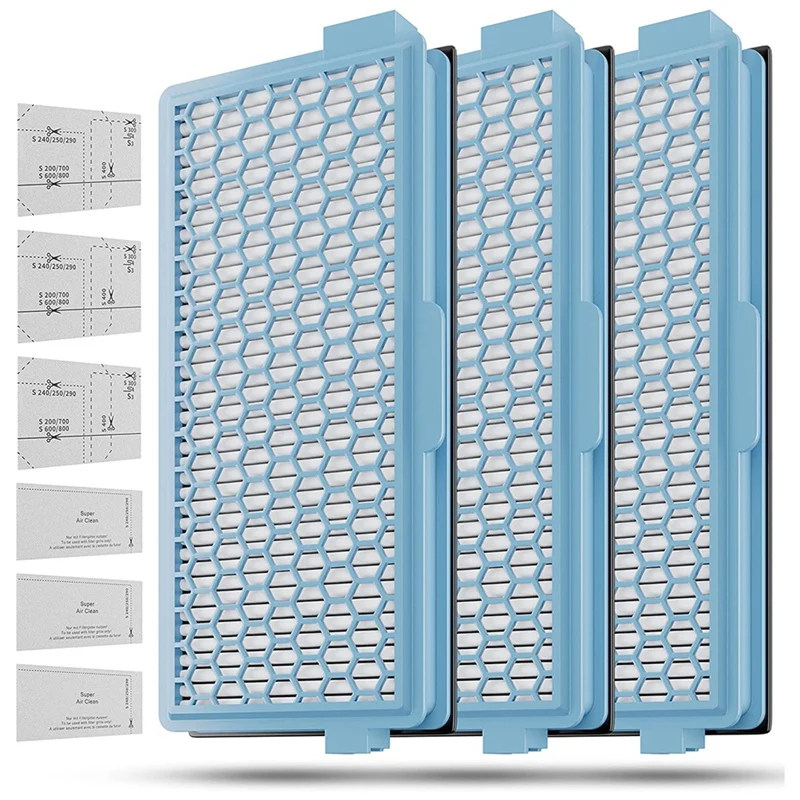 

3X HEPA-фильтры для пылесоса Compact C1-C2 Complete C2-C3 S8340 + 3 фильтра для очистки воздуха + 3 фильтра двигателя