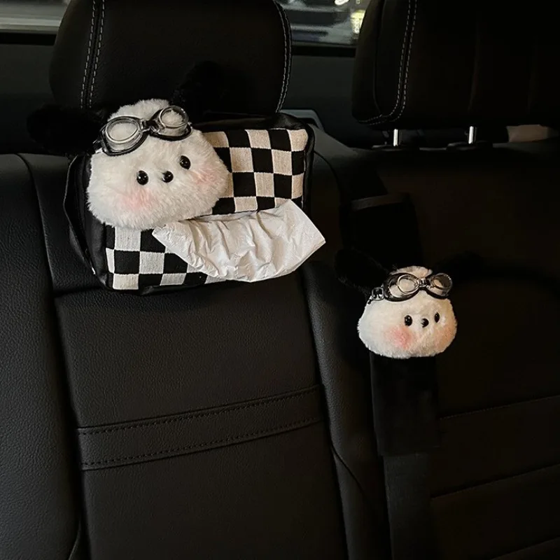 Pochacco Anime Kawaii Sanrio Dekoracyjne Urocze Pudełka na Chusteczki z Laleczką Śliczne Kreskówkowe Wiszące Torby do Przechowywania Małe Ozdoby Prezenty dla Dzieci