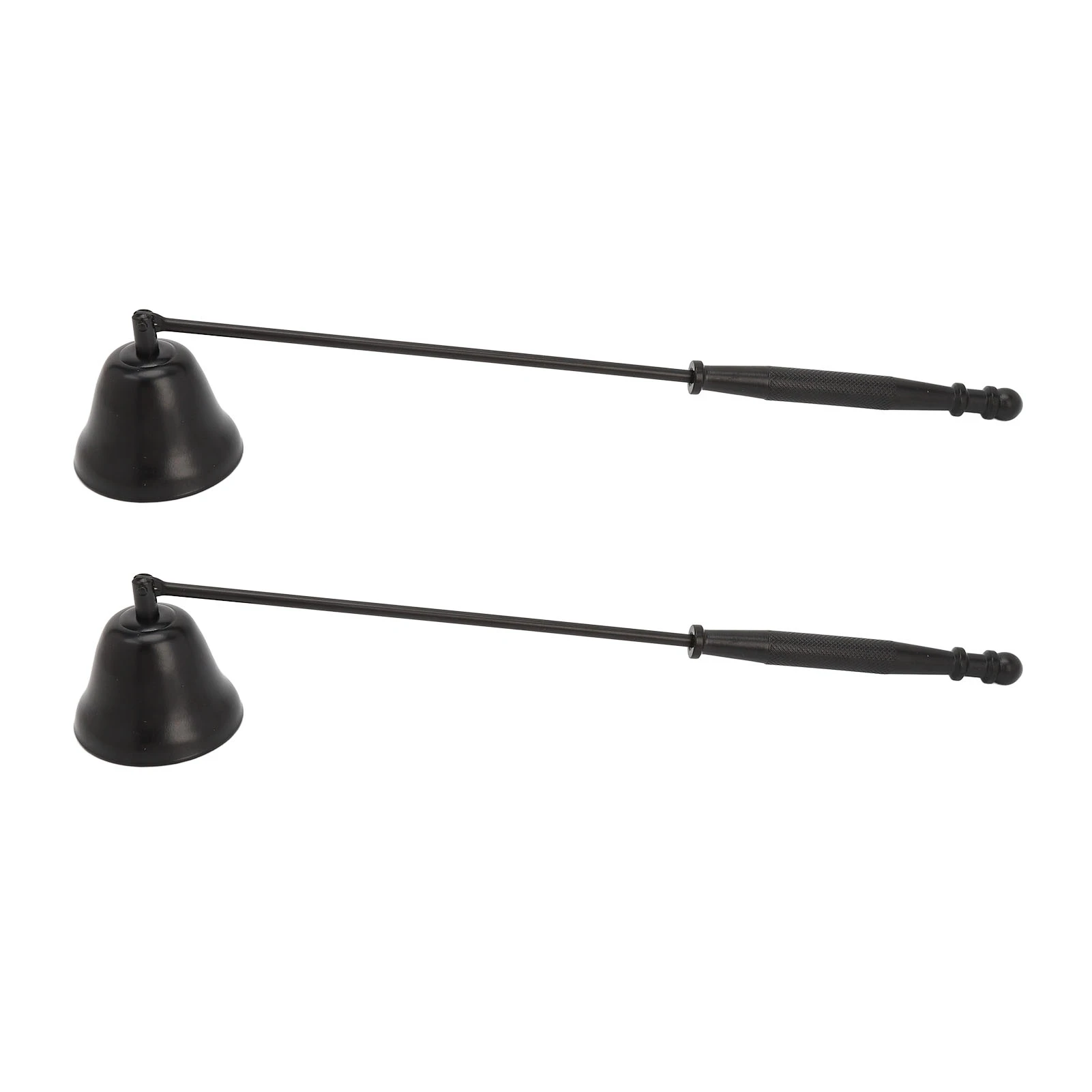 2pcs Black Candle Extinguisher Long Handle Candle Snuffer Slip Resistant Candle Wick Snuffer