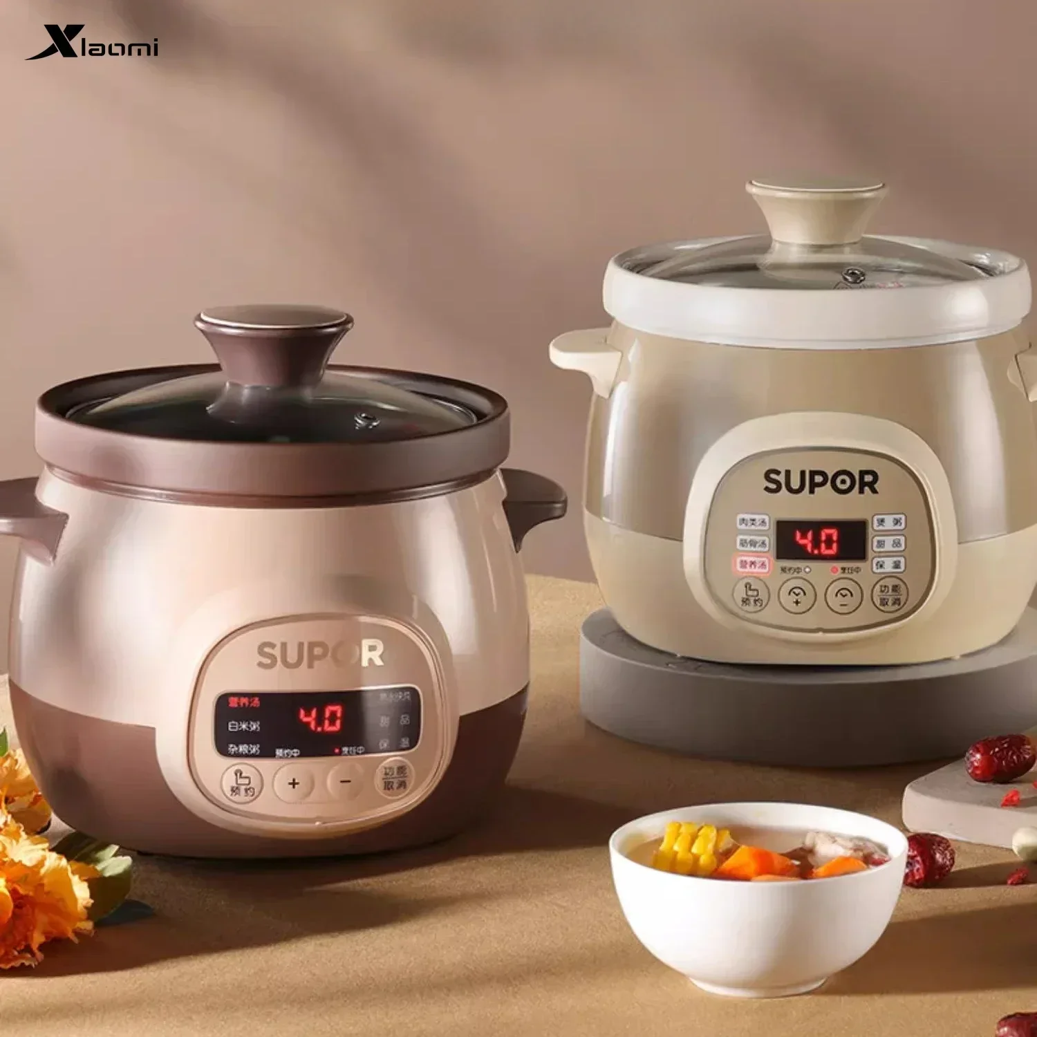 

The New small Electric stew pot porridge artifact purple clay pot fully automatic special electric stew pot household