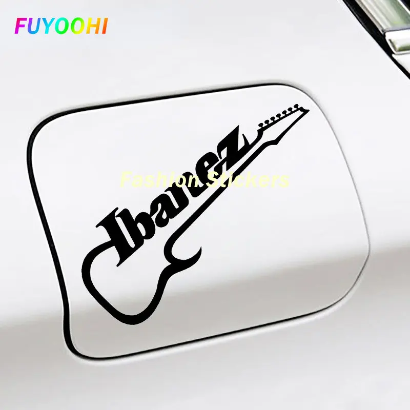 FUYOOHI Stickers Ibanez Logo Personality Waterproof Decal Windows Trunk Helmet Die Cut Fuel Tank Cap Surfboard Lable