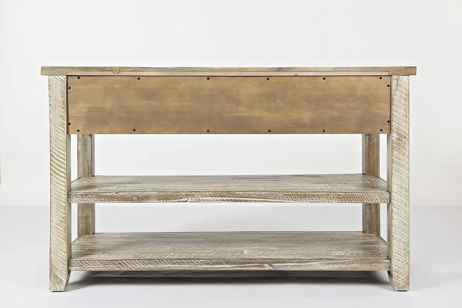 Artisan's Craft 50'' Distressed Acacia Farmhouse Sofa Table