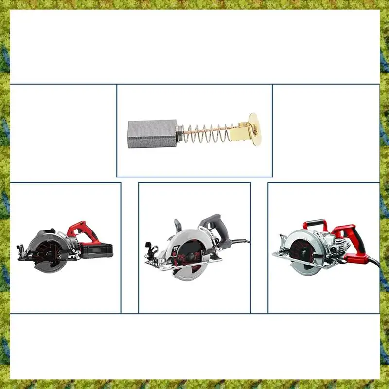 فرشاة كربون UISN 2610320391 لـ 1619X08020 1619X07410 1619X01351 متوافقة مع منشار HD77 - S77 CIR (6/حزمة) #3