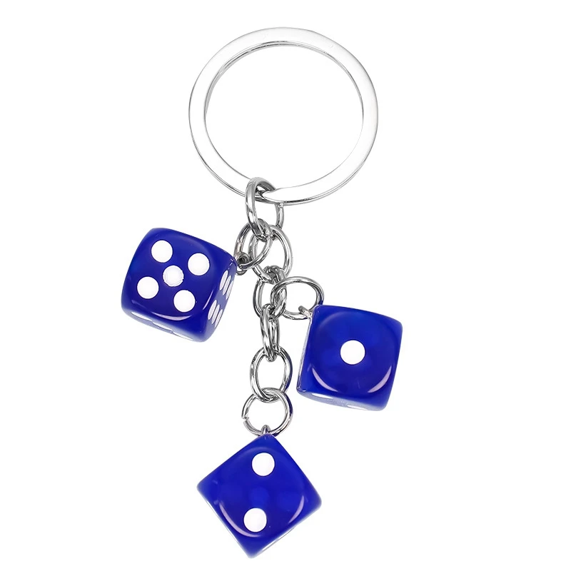 20Pcs Wedding Party Favors Dice Keychain Keyring key chain pendant Gift