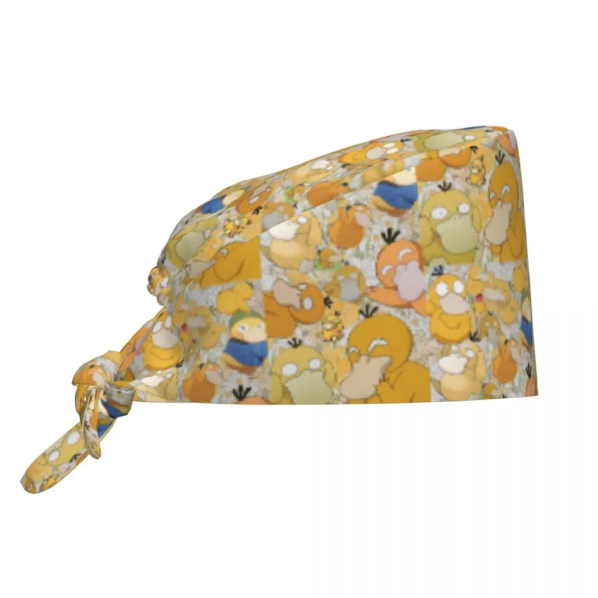 

Custom P-Psyducks Medical Staff Scrubs Hat Unisex Animated Film Doctor Nursing Surgical Cap Scrub Caps