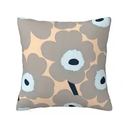 Custom Luxury Little Poppy Print Cushion Cover 40x40cm Polyester Modern Style Throw Pillow for Sofa Car Square Pillowcase