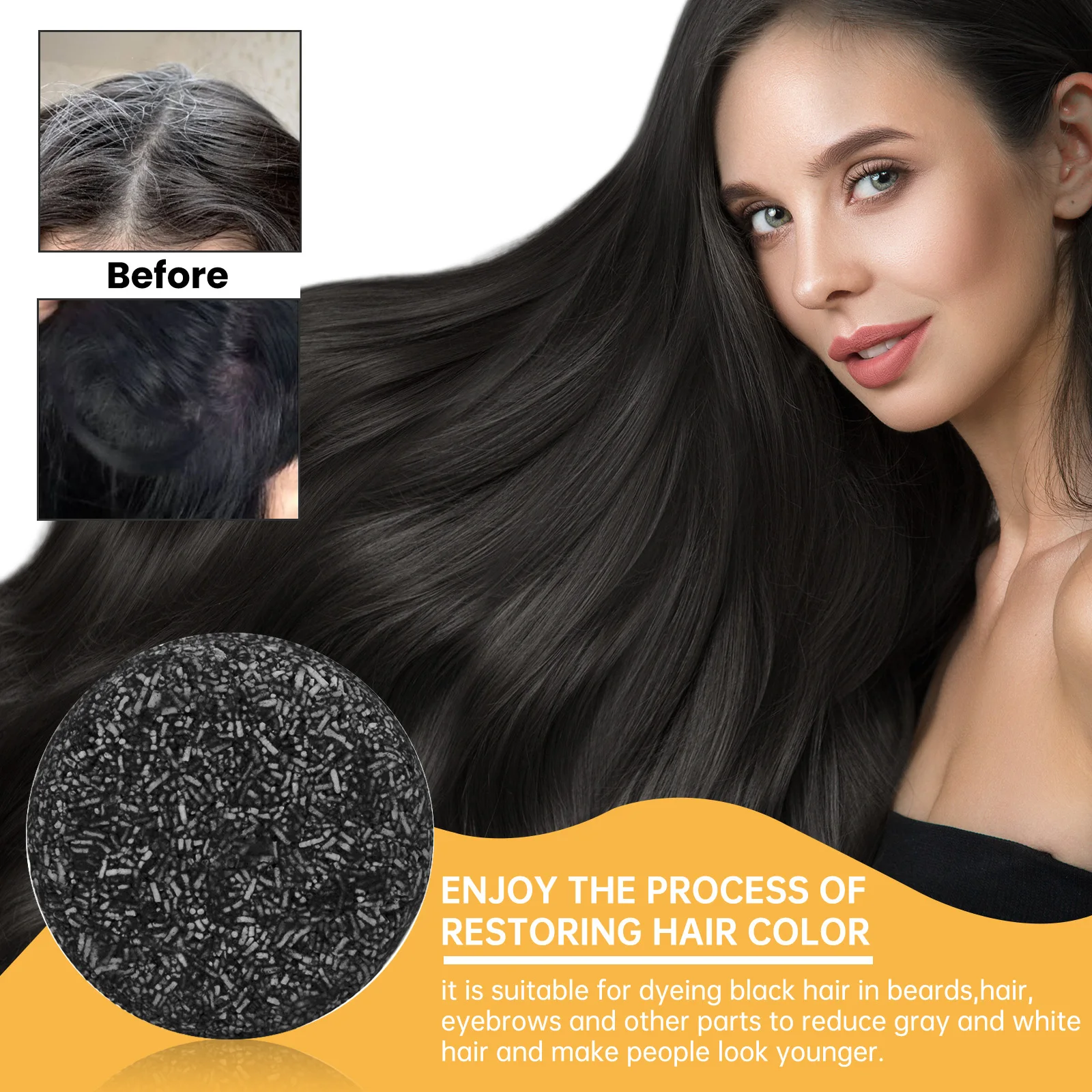 Natural Herbal Hair Soap 50g, - đánh giá và giá Hair Care Natural Ingredients