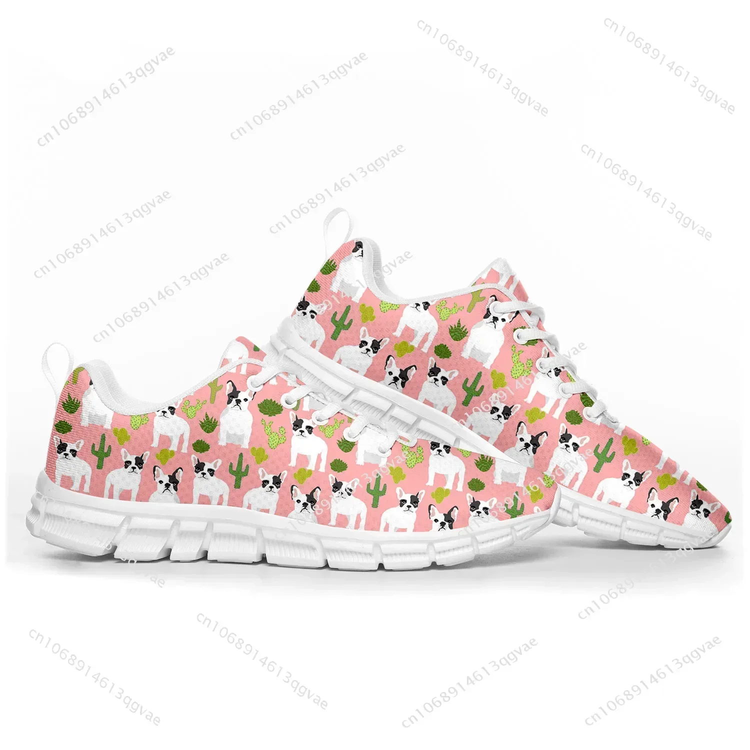Boston Terrier Sports Shoes Mens Womens Customized Sneakers Tailor Made Shoe High Quality Couple White