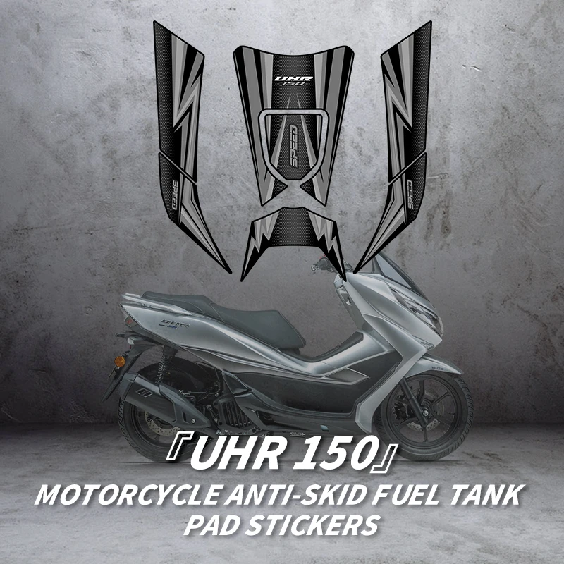 For HAOJUE UHR150 Motorcycle Accessories Gas Tank Decoration 3M Back Glue Decals Of Fuel Tank Protective Stickers Kits