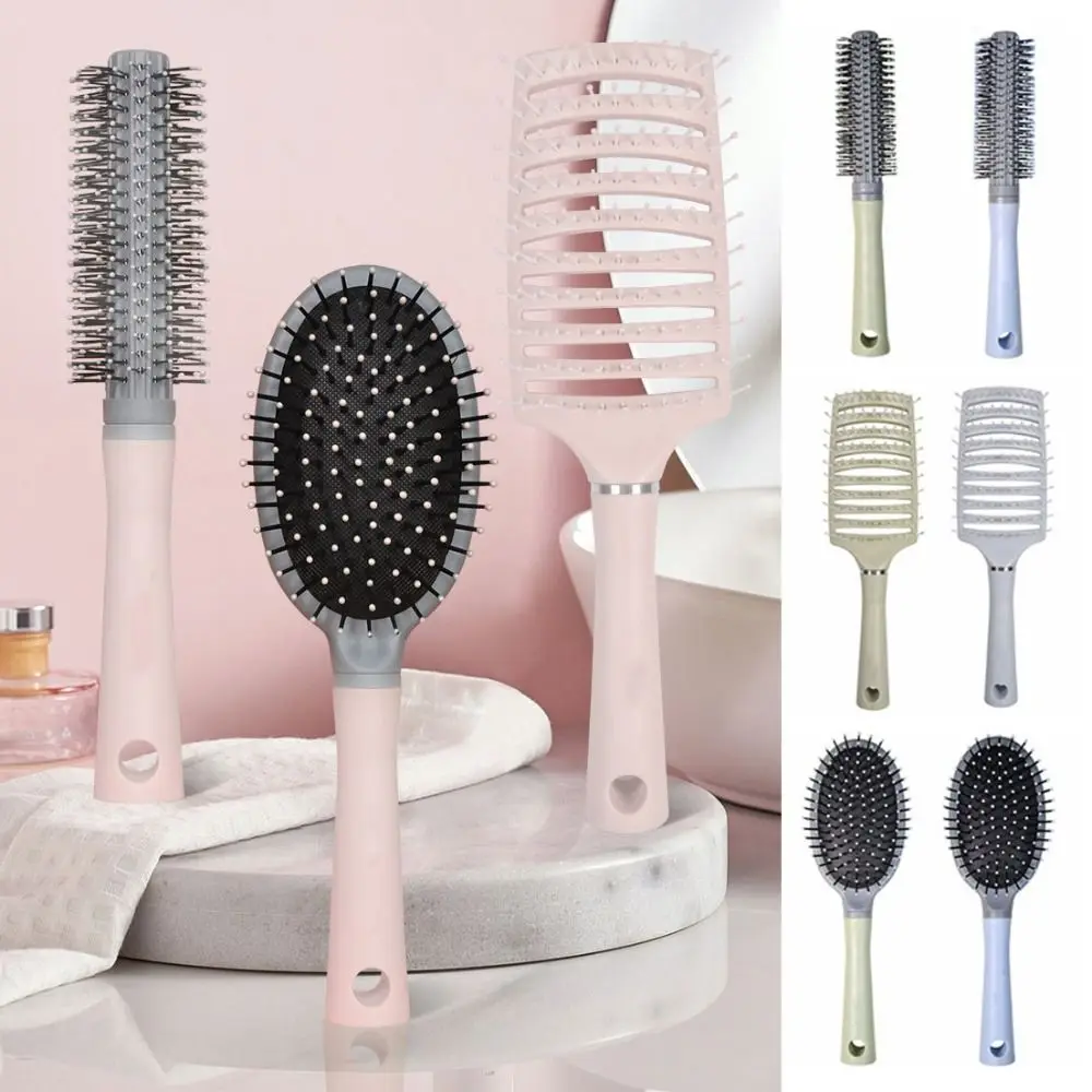 

Waterproof Air Cushion Comb Portable Anti-static Scalp Massage Comb Arc Structure High Temperature Resistant Hollow Comb
