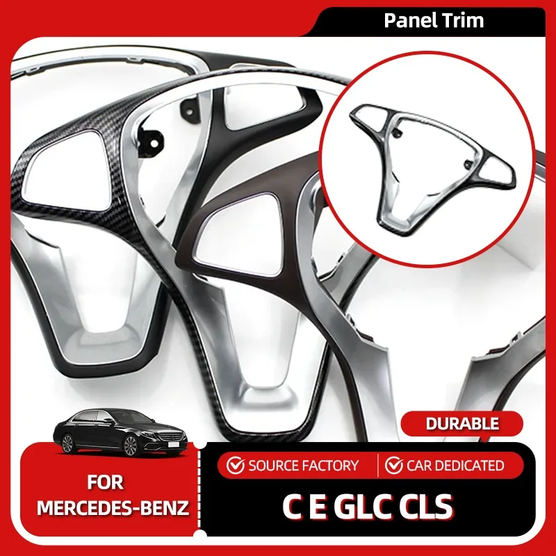 

Внутренние молдинги W205 W213 W253 W218 W166 W447 Модернизированный внутренний руль автомобиля Хромированная накладка на панель для Mercedes Benz