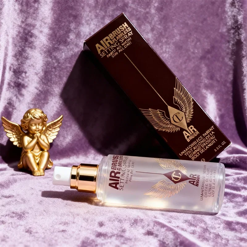 Charlotte Tilbury Set Spray No es fácil de quitar Maquillaje Piel seca, Piel aceitosa, Amado enfoque suave Belleza Celebridad Mismo maquillaje de marca