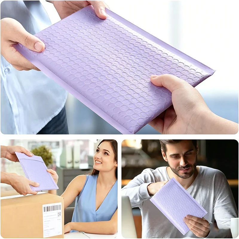 100Pcs Black Bubble Mailers Self Seal Poly Padded Envelopes Shipping Bags for Small Business Packaging - view 5