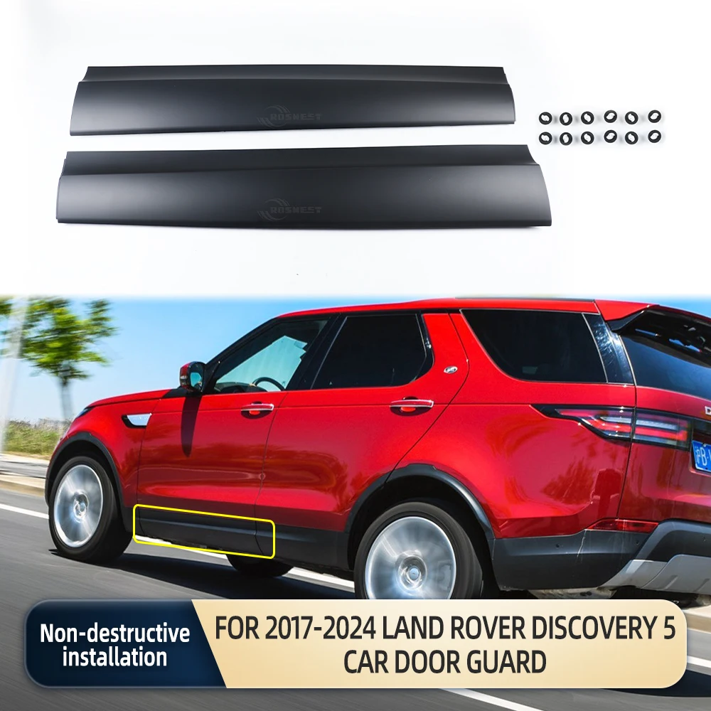 

Накладка на переднюю боковую дверь автомобиля, накладка, накладка на юбку, наружная Нижняя формовка для Land Rover Discovery 5 2017-2024 L462 LR5, аксессуары