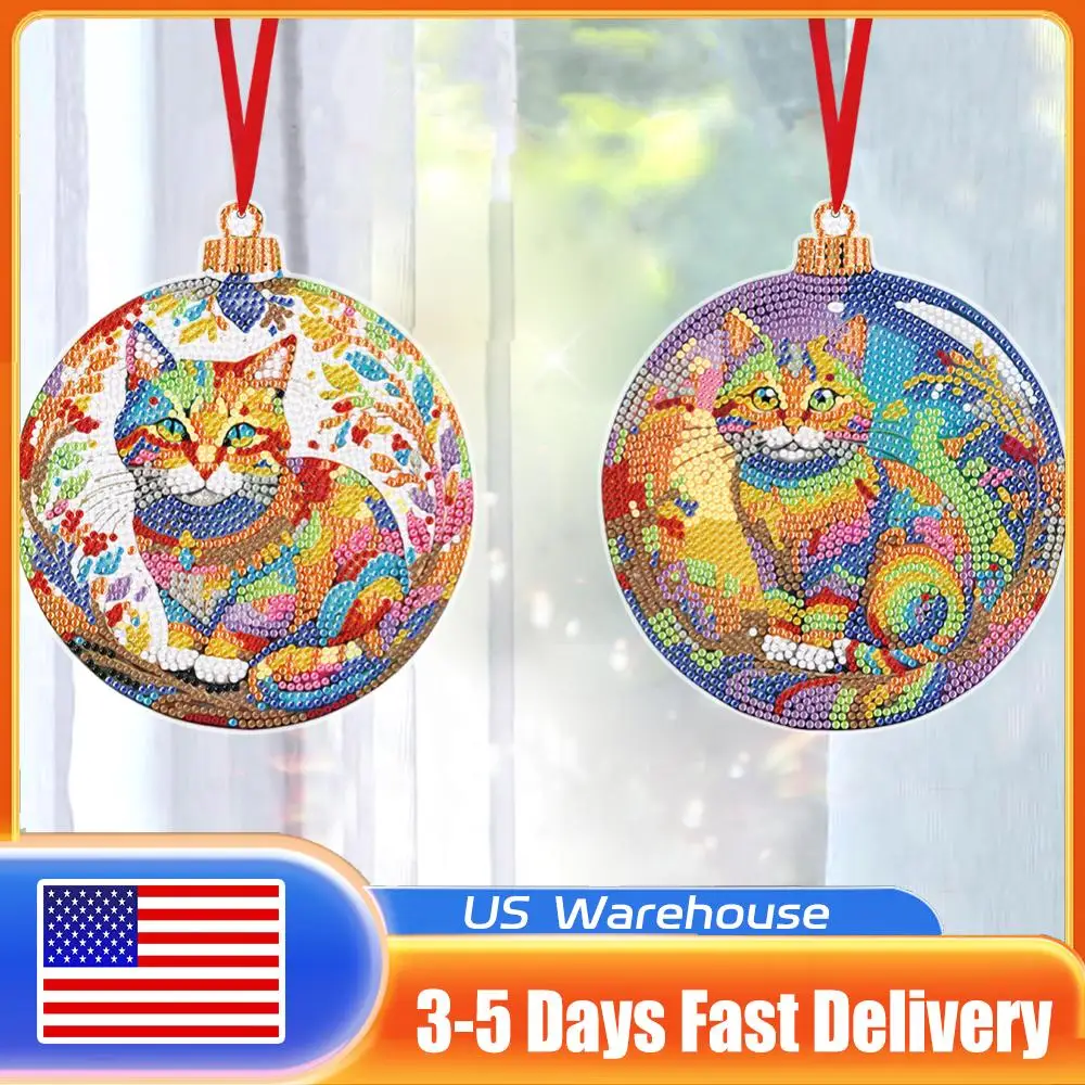 

8PCS Diamond Painting Hanging Sign Double Sided Diamond Painting Hanging Decor for Beginners Birthday Crafting Home Party Decor