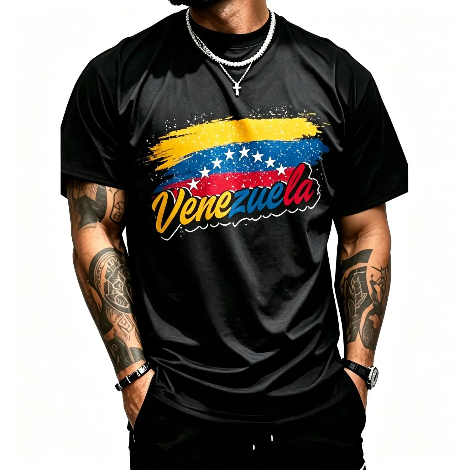 Venezuela Flag Latin America Pride Venezuelan Gift Venezuela T-Shirt