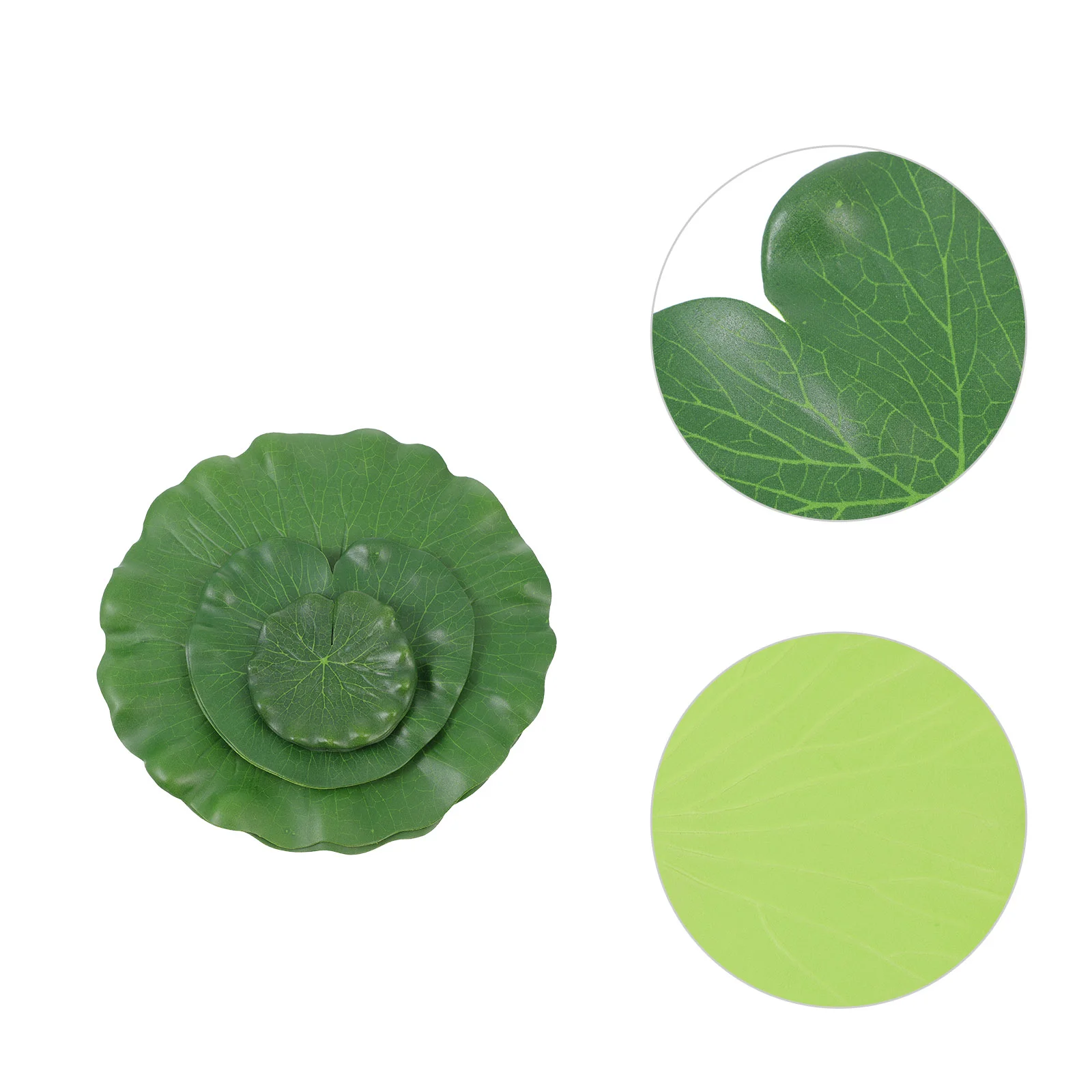 Lily Lotus Fish Tank Simulated Leaf Small Artificial Plants Fake Leaves Pad Green Garden