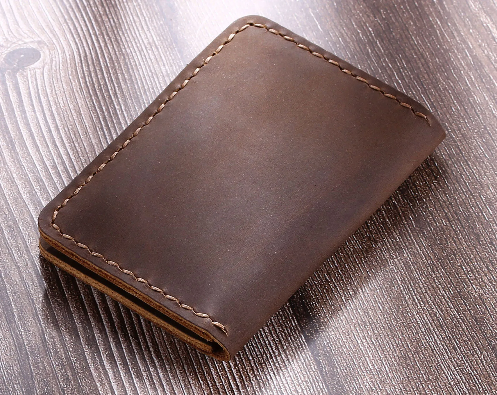 9037 Portafoglio Pelle Trama Cavallo Pazzo RFID - Foto 9