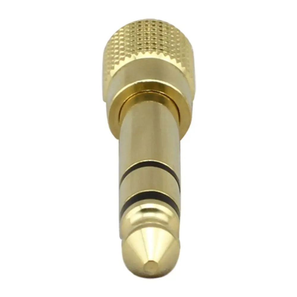 1/4 Inch Headphone Adapter Small To Big Gold Plated Headphone Converter Two-channel 3.5mm To 6.35mm Jack Audio Adaptor Speakers