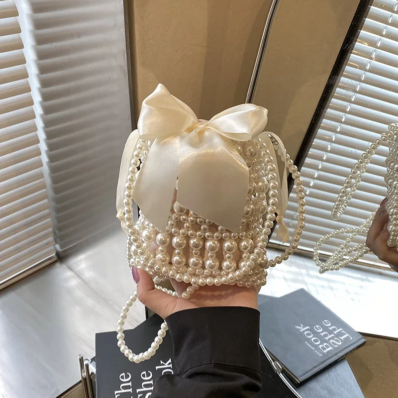Trendy Children Crossbody Bags for Women Shoulder Bags Fashionable Purse and Handbags Simple Bow Tie Mother Kids Bag for Girl