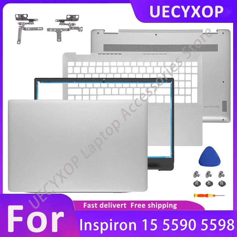 

NEW For Inspiron 15 5590 5598 Laptop LCD Back Cover/Front Frame/Palm Pad Keyboard/Bottom Cover/hinges 0NKKXH 039T35 WWD75 DV7T7