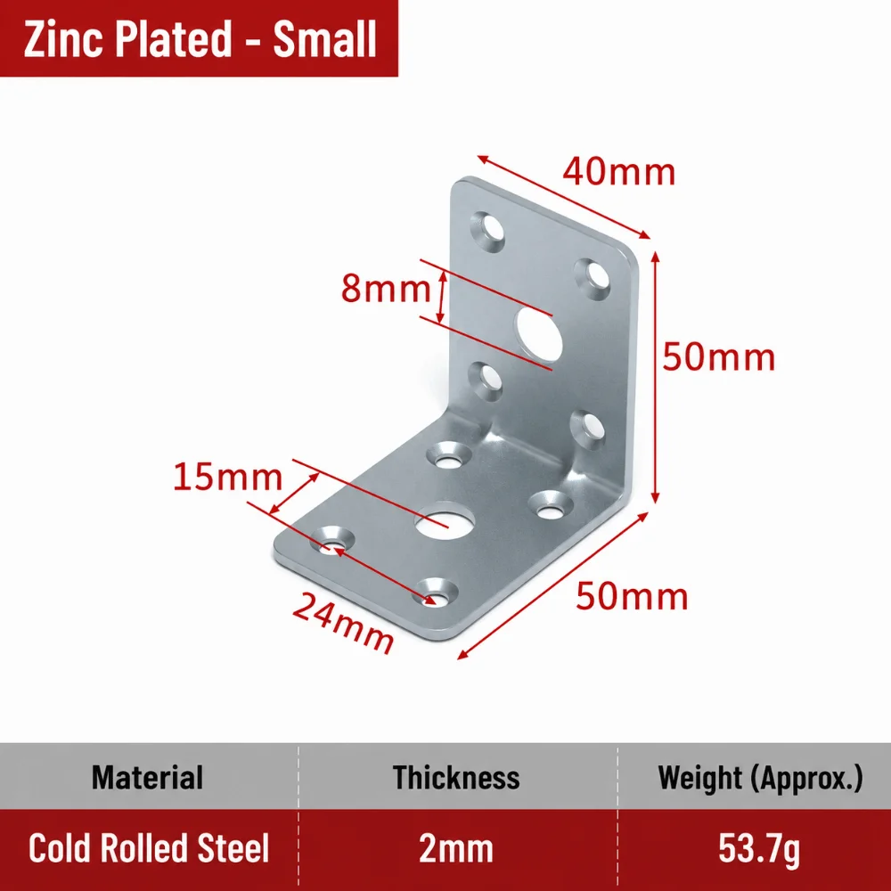 Stainless Steel Material Stainless Steel Brackets Reinforcement Rustproof Angle Corner Brackets 90 Degree Angle