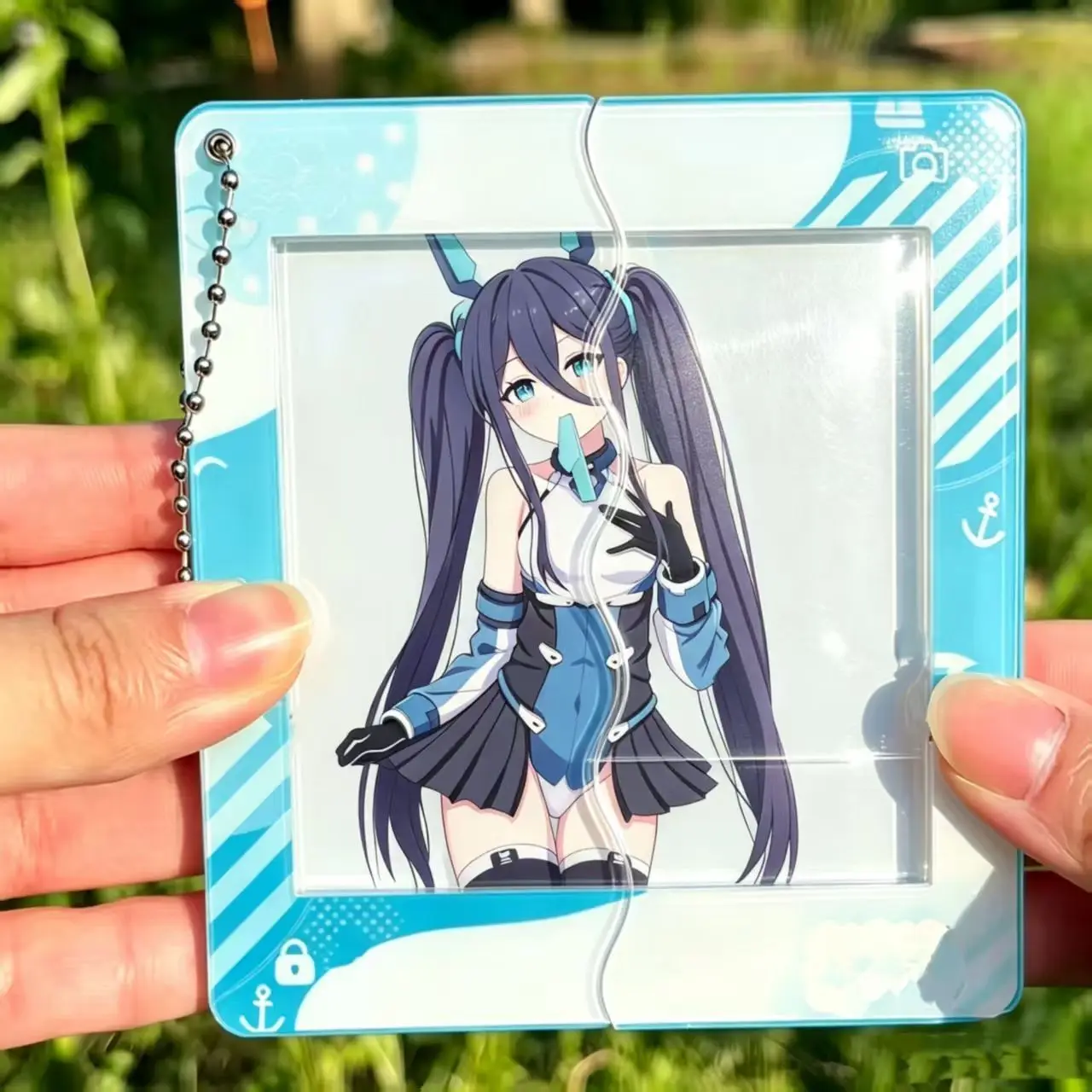 kuromi-serika-‌-chaveiro-de-anime-para-mulheres-chaveiro-acrilico-retratil-acessorios-de-pendente-blue-archive-presente-para-amiga-hayase-yuuka