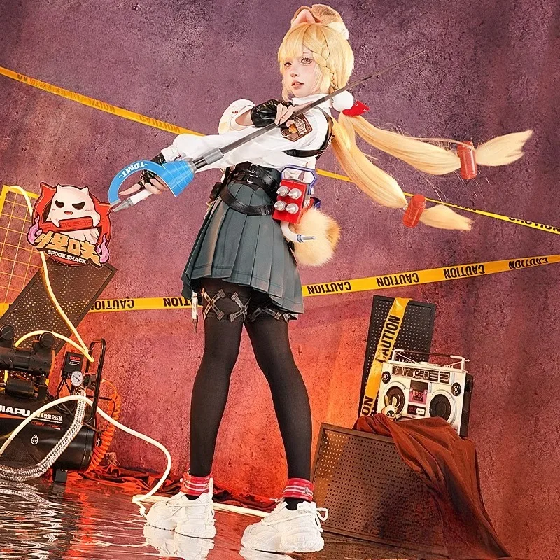 

Zenless Zone Zero Alice Thymefield Cosplay Costume Jk Uniform Props Wig Tail Ears Suit Women Game Anime Party Roleplay Outfit