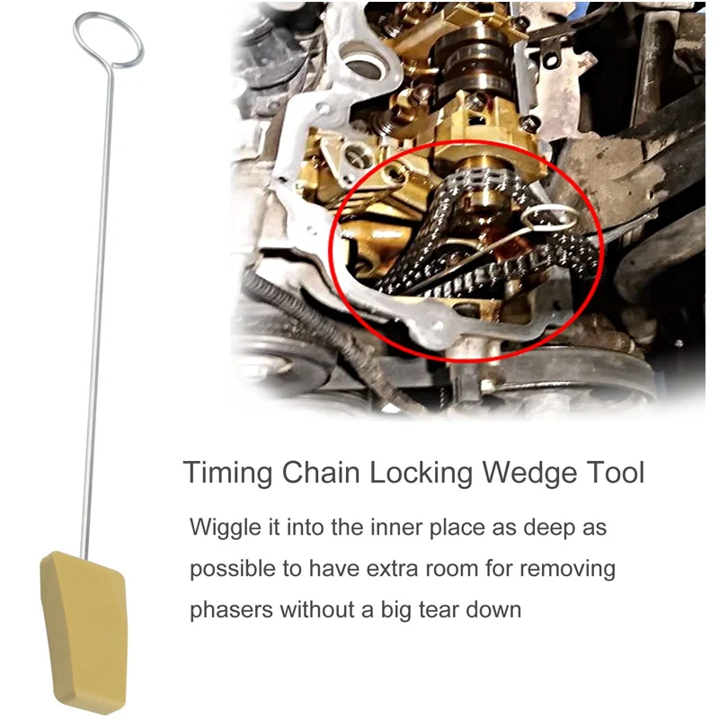 Timing Chain Locking Wedge Holding Tool Fit for Ford Mustang 5.4L & 4.6L 3V , Engines Lincoln Mercury 05-14 , F-150 Explore