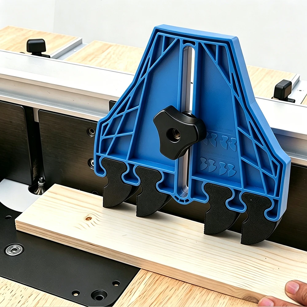 Feather Board Adjustable Dual Mode Woodworking Safety Tool for Table Saw Router Band Saw Anti Kickback 3/4 3/8 Inch T Track