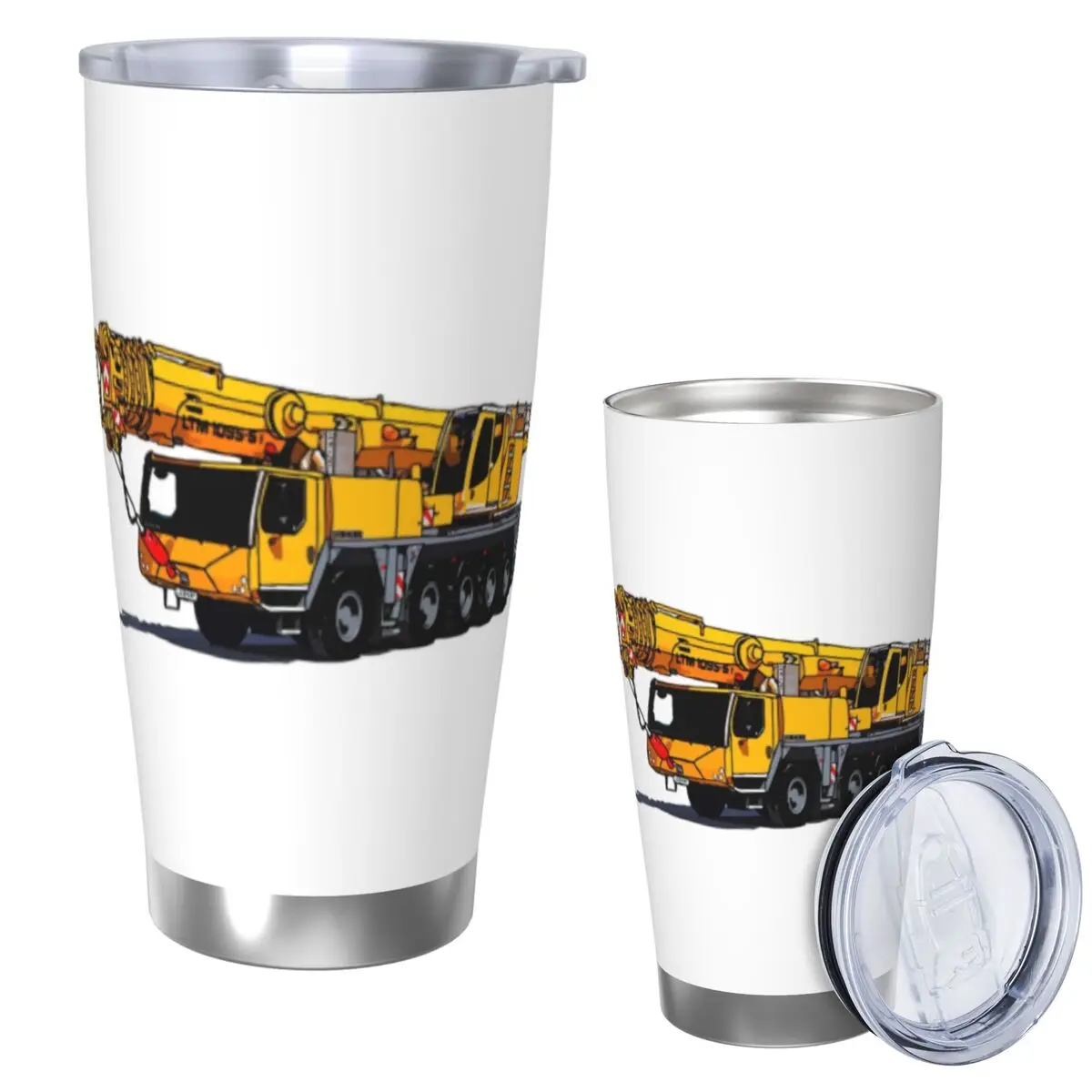 

Liebherr тяжелый кран из нержавеющей стали стакан с вакуумной изоляцией кружки термохолодная бутылка соломинка с крышкой 20 унций