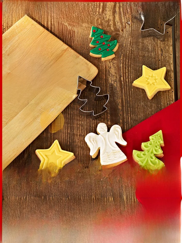 

Cartoon Baking Tools Bread Bun Cookie Cutter Fruit Animal Stainl Steel Kitchen Utensils for Children Cisas Cookies