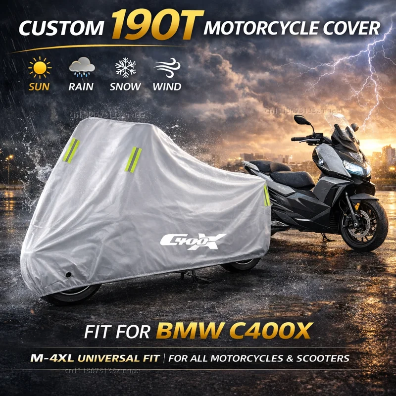 

For Bmw C400gt C400x C400 Gt C400 X Scooter Cover Waterproof Heavy Duty Outdoor Rain Dust Sun Protector